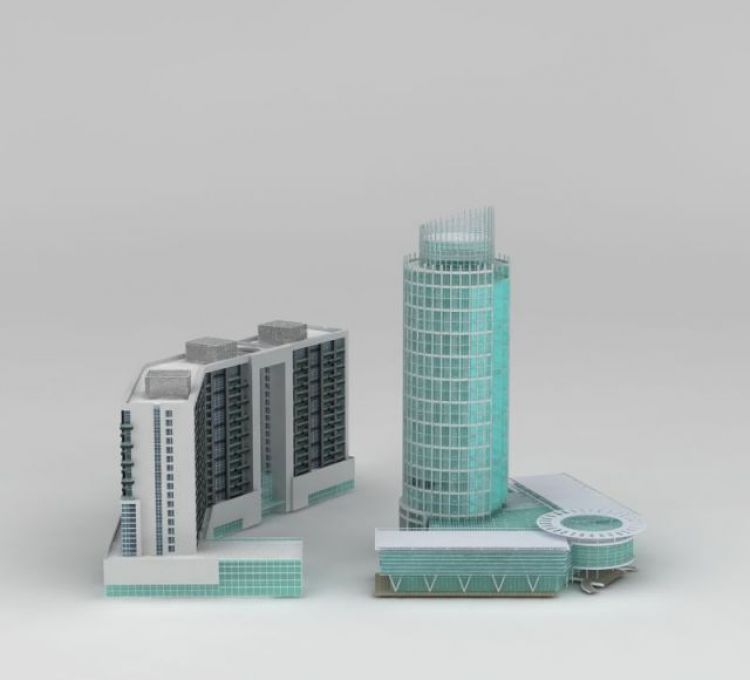 3d高楼大厦模型
