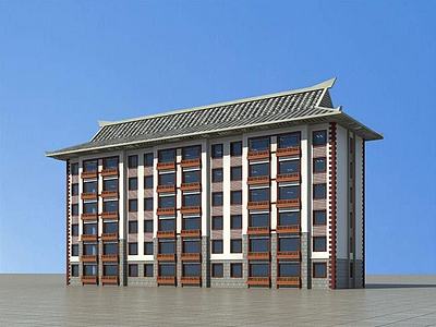 朝鲜族住宅楼3d模型3d模型