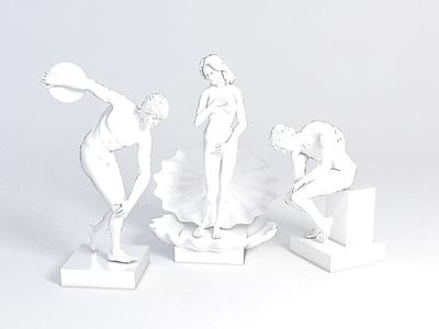 雕塑装饰品3d模型3d模型