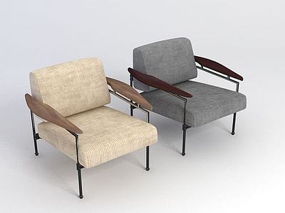 现代简约单人椅3d模型3d模型