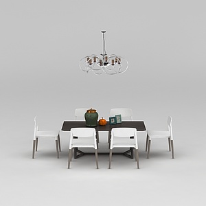 家用餐桌椅3d模型