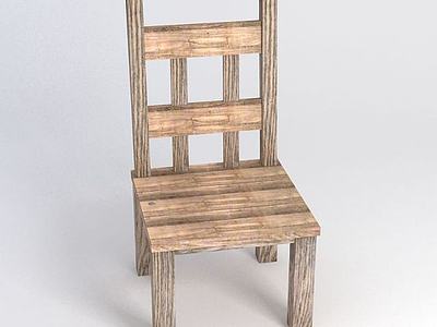 木椅子3d模型3d模型
