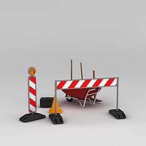 道路设施3d模型