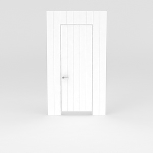 白色的门3d模型
