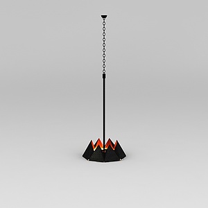 火山吊灯3d模型