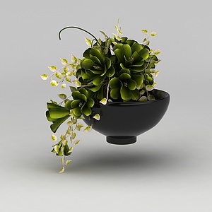 装饰盆栽花卉3d模型