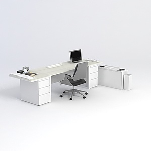 办公桌椅3d模型