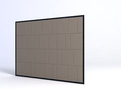 软包电视墙3d模型3d模型