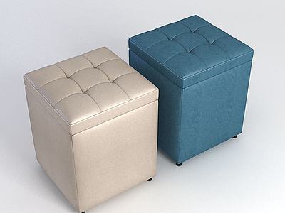 沙发凳3d模型3d模型