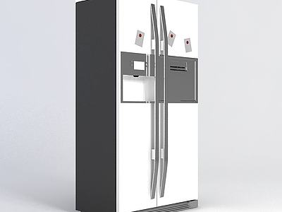 双开门冰箱3d模型3d模型