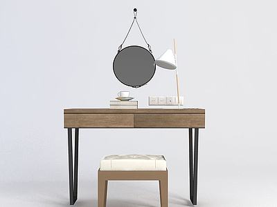 化妆桌椅3d模型3d模型
