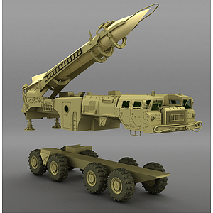 火箭车3d模型