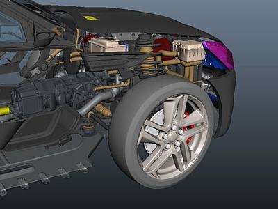 汽车结构全模3d模型3d模型