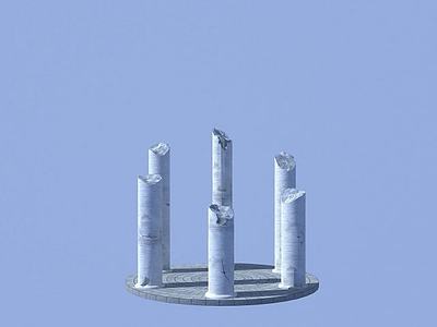 石柱3d模型3d模型