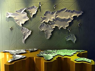 世界地图3d模型3d模型