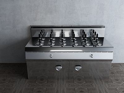 涮烫柜工业厨房厨具3d模型3d模型