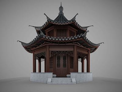 中国传统古建筑3d模型3d模型