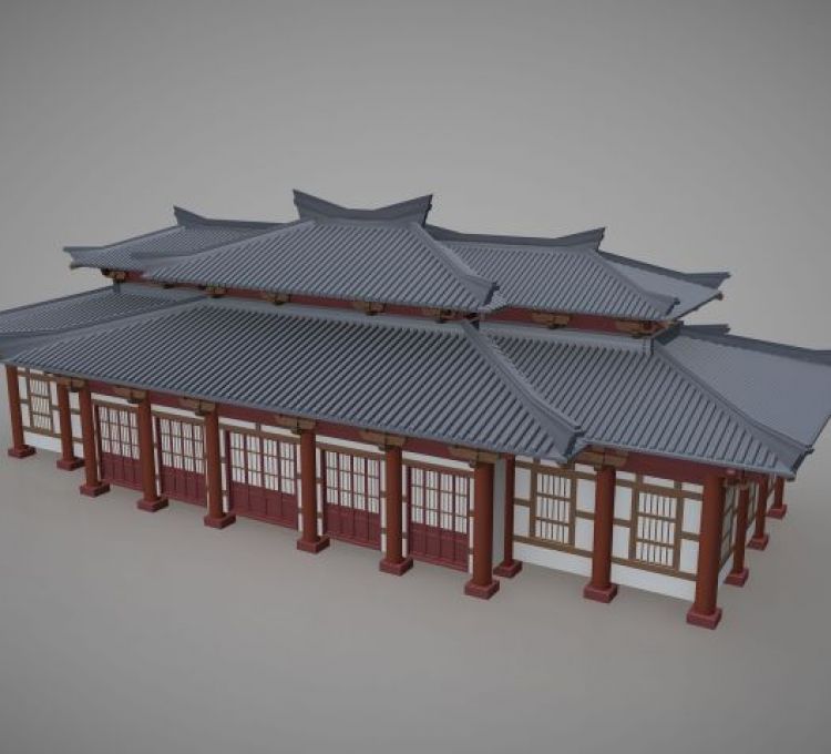 中国传统古建筑住宅模型