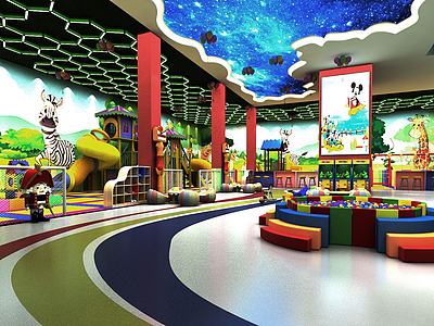 幼儿园室内游乐场3d模型3d模型