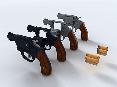 C4D手枪模型