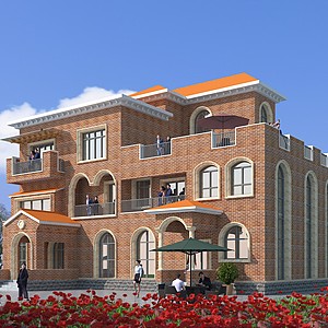 歐式別墅建筑3d模型
