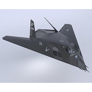 F117隐形攻击机轰炸机3d模型