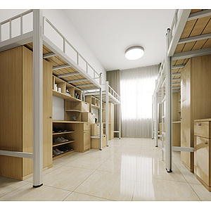 现代宿舍3d模型