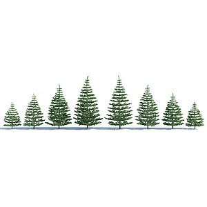 树木树木组合杉树3d模型