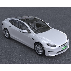 2022款特斯拉新能源汽车3d模型