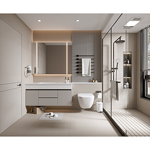 家居卫生间浴室厕所洗手台3d模型