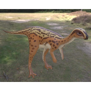 侏罗纪晚期食草性恐龙3d模型