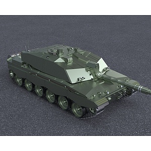 现代化坦克3d模型