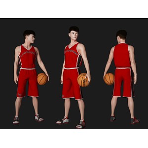 篮球人物3d模型