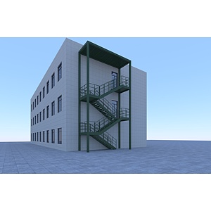 工厂厂房3d模型