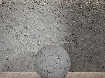 混凝土水泥石球月亮模拟3d模型3d模型