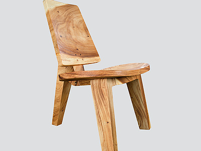 儿童实木单人靠椅小凳子3d模型3d模型