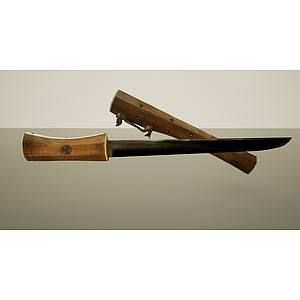 文物匕首刀具3d模型