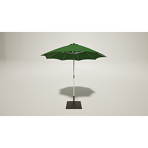 户外庭园遮阳伞3d模型