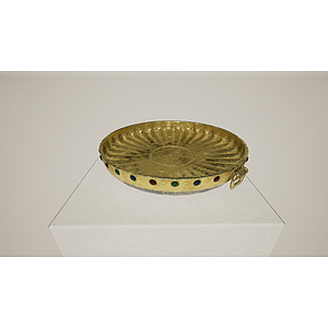 文物铜器金器盘子碗3d模型