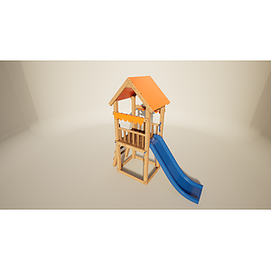 儿童娱乐设备滑梯玩具3d模型