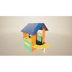 儿童娱乐游玩玩具小房子3d模型