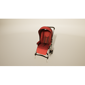 婴儿车3d模型