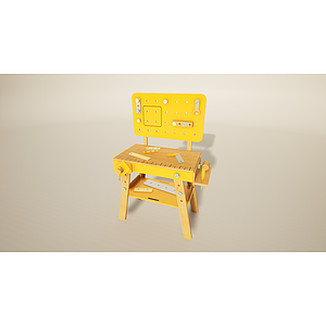 手工拼接椅子3d模型