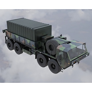 重型扩大机动性战术卡车3d模型