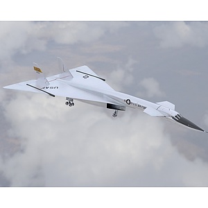 高空高速战略轰炸机低配版3d模型