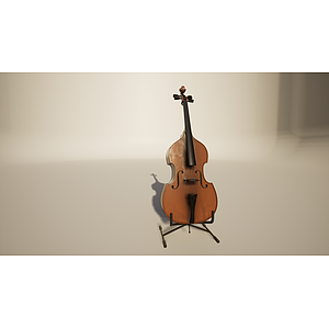 音乐设备乐器大提琴3d模型