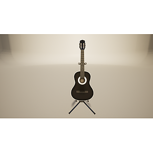 音乐设备乐器吉他3d模型