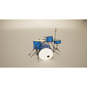 音乐设备乐器架子鼓3d模型