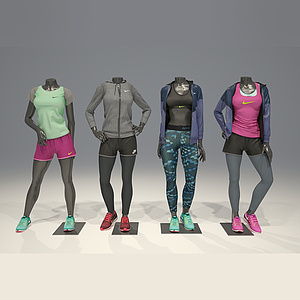 服饰Nike服装模特3d模型