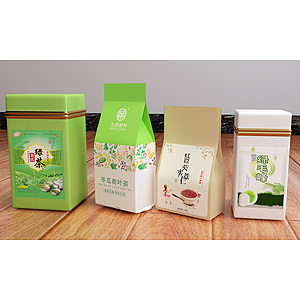 茶叶盒薏米茶3d模型
